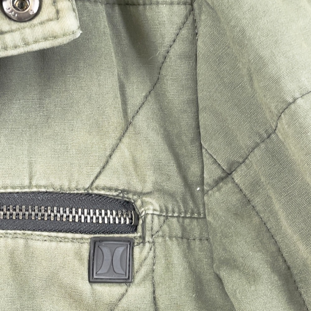 Hurley Mens Quilted Jacket Size‎ M Utility Military Skate Outdoor Grunge Street - Picture 5 of 16